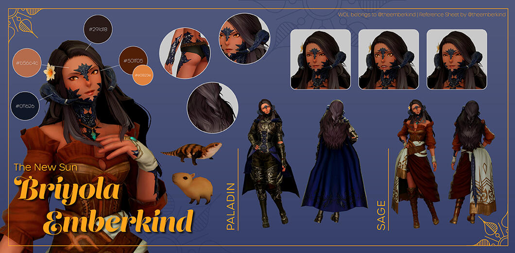 Briyola Emberkind Reference Sheet