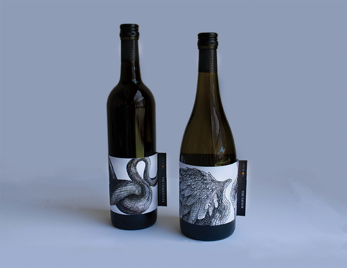 Wine Bottle Design Image